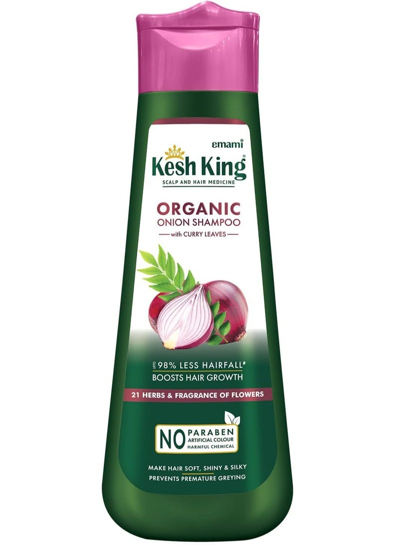emami Kesh King Ayurvedic Onion Shampoo with 21 Herbs, Reduces Hairfall & Boost Hair Growth 300 ML - Image 3