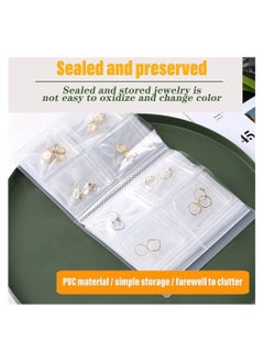 SYOSI Transparent Jewelry Storage Holder Book, Portable Travel Jewelry Organizer Storage Book Bag, Anti Oxidation Jewelry Storage Albumfor Earrings, Rings, Necklaces and Bracelet (160 Grids + 50 PVC Bags)  - Image 5
