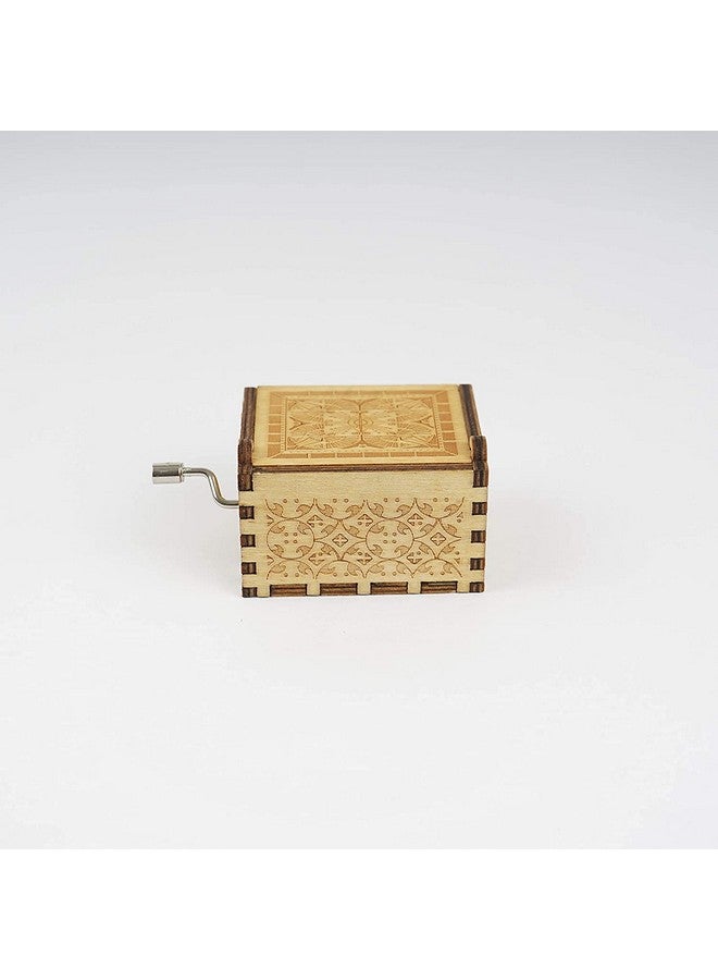 إيثيو صندوق موسيقى EITHEO خشبي فريد من نوعه منحوت يدويًا بمقبض LA-Vie-EN-Rose - Image 4