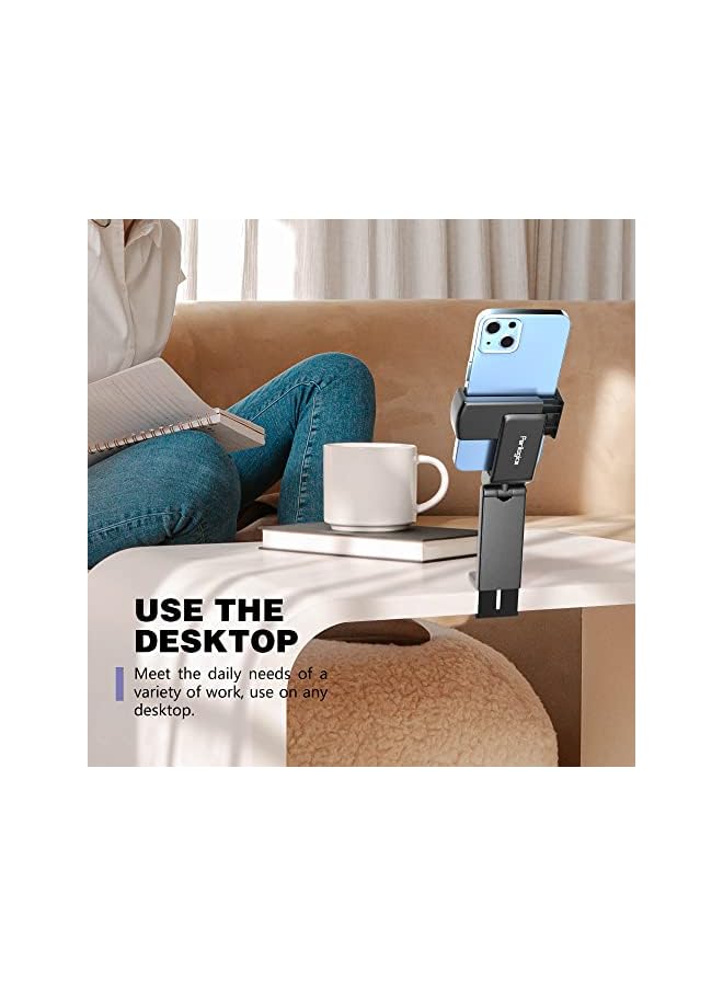 Zaboon Universal Airplane In Flight Phone Mount. Handsfree Phone Holder For Desk With Multi-Directional Dual 360 Degree Rotation. Pocket Size Travel Essential Accessory For Flying. Us Patented And Protected. - Image 3