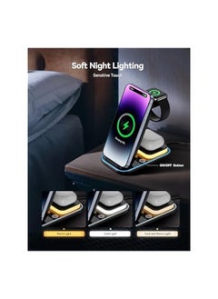 AGPtek 3 in 1 Wireless Charger, Mag -safe Magnetic Charger  Wireless Charging Station 18W Adapter  - Image 4