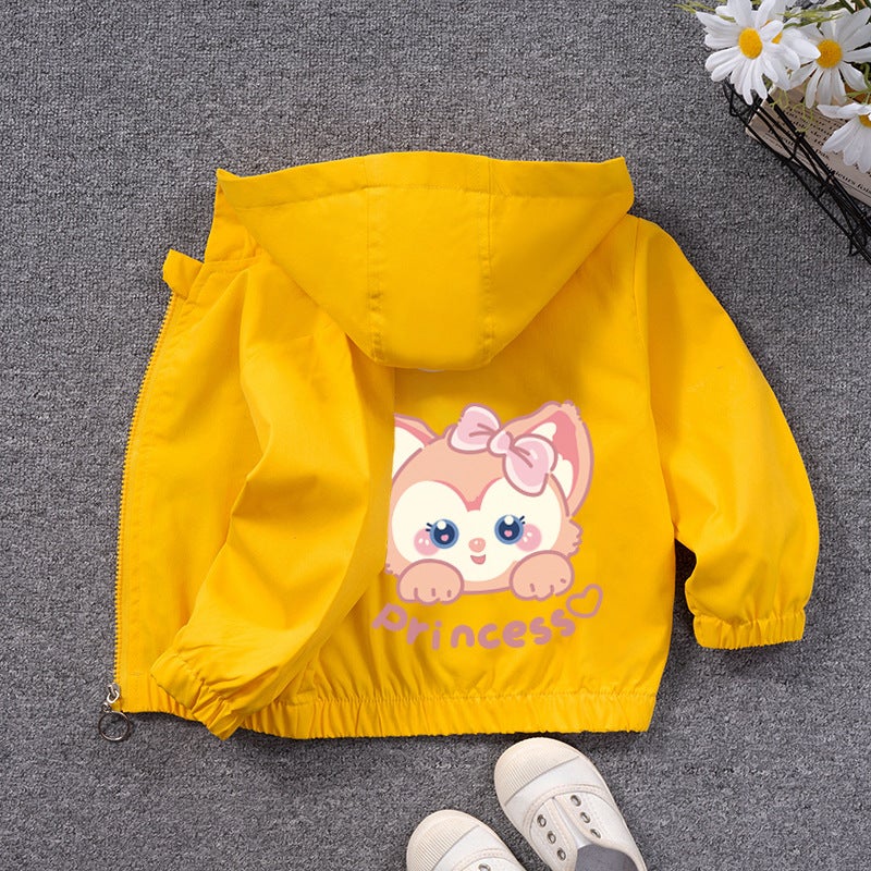 2023 Autumn New Girls' Coat Children'S Windbreaker Jacket Baby Girls' Cardigan Girls' Outer Coat Cute - Image 3