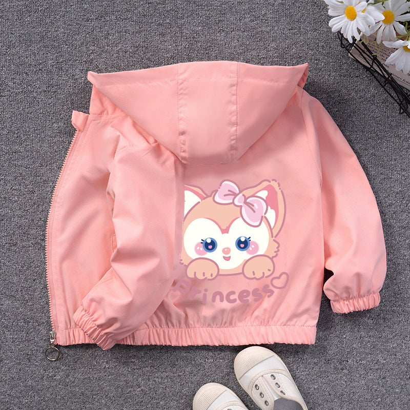 2023 Autumn New Girls' Coat Children'S Windbreaker Jacket Baby Girls' Cardigan Girls' Outer Coat Cute - Image 2