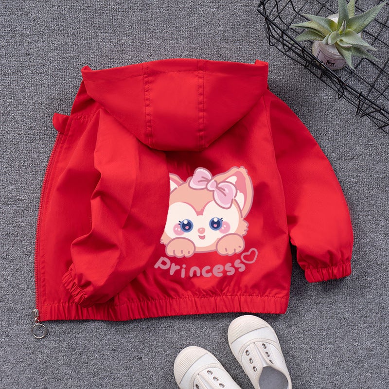 2023 Autumn New Girls' Coat Children'S Windbreaker Jacket Baby Girls' Cardigan Girls' Outer Coat Cute - Image 4