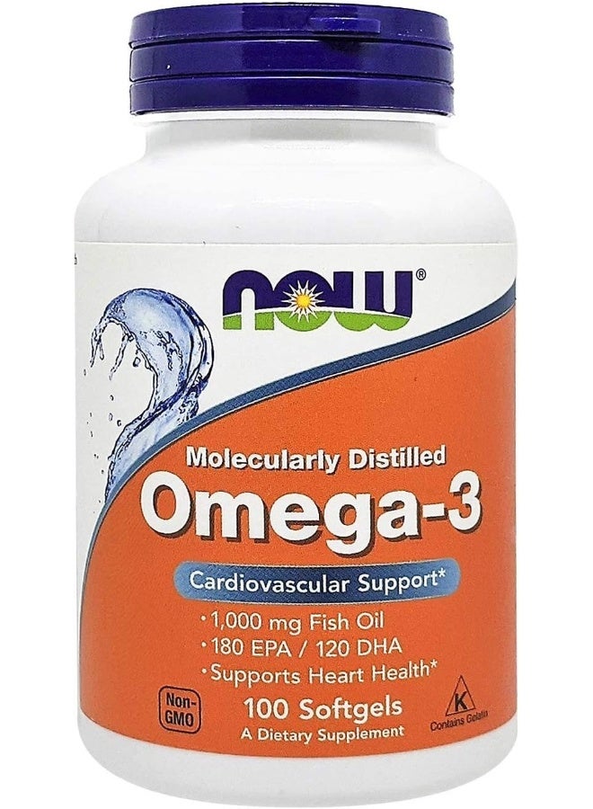 now Foods Omega3 1000Mg Softgels 100'S - Image 2
