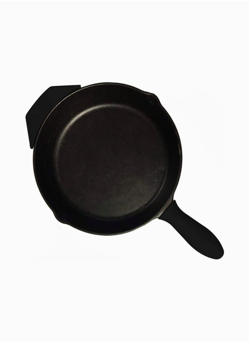 Generic Silicone Hot Handle Holder, Silicone Handle Holder, Assist Pan Holder for Cast Iron Skillets and Traditional Pots, Cast Iron Pot Woks, Frying Pans, Griddles, Skillets, Oven   Black  - Image 3