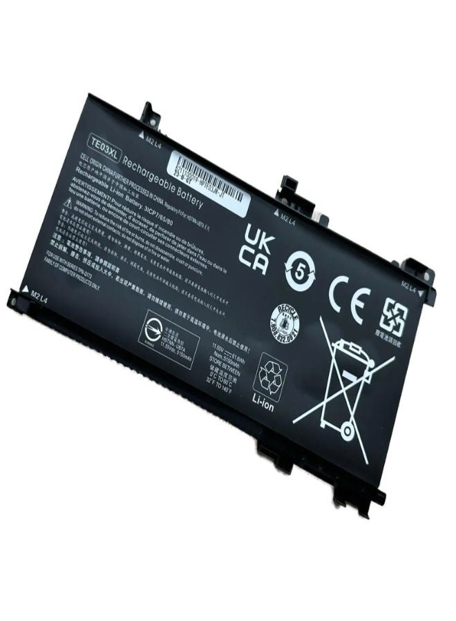 Lap-Tech HP TE03XL / TE03061XL Replacement Battery – 11.55V – 5150mAh (61.6Wh) – 4-Cell – For HP Omen 15-AX Series & Pavilion 15-BC Series – 6 Months Warranty by LAPTECH - Image 2