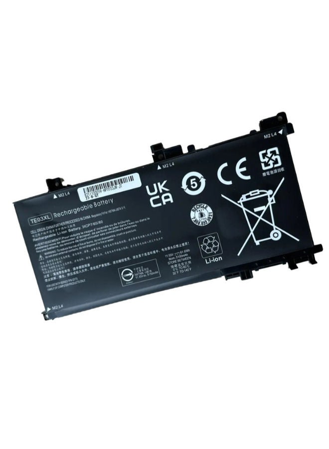 Lap-Tech HP TE03XL / TE03061XL Replacement Battery – 11.55V – 5150mAh (61.6Wh) – 4-Cell – For HP Omen 15-AX Series & Pavilion 15-BC Series – 6 Months Warranty by LAPTECH - Image 3
