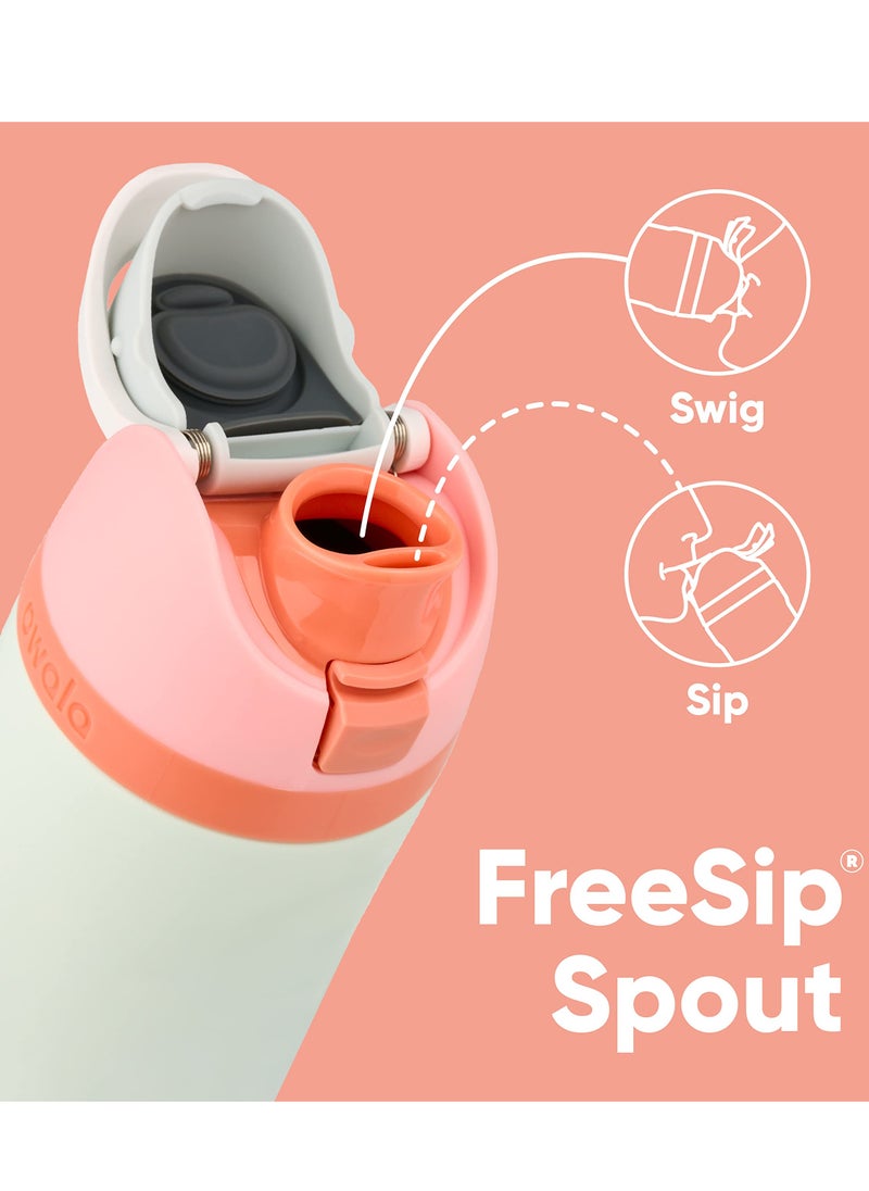 Owala Owala FreeSip Insulated Stainless Steel Water Bottle with Straw, BPA-Free Sports Water Bottle, Great for Travel, 32 Oz, Very, Very Dark  - Image 3