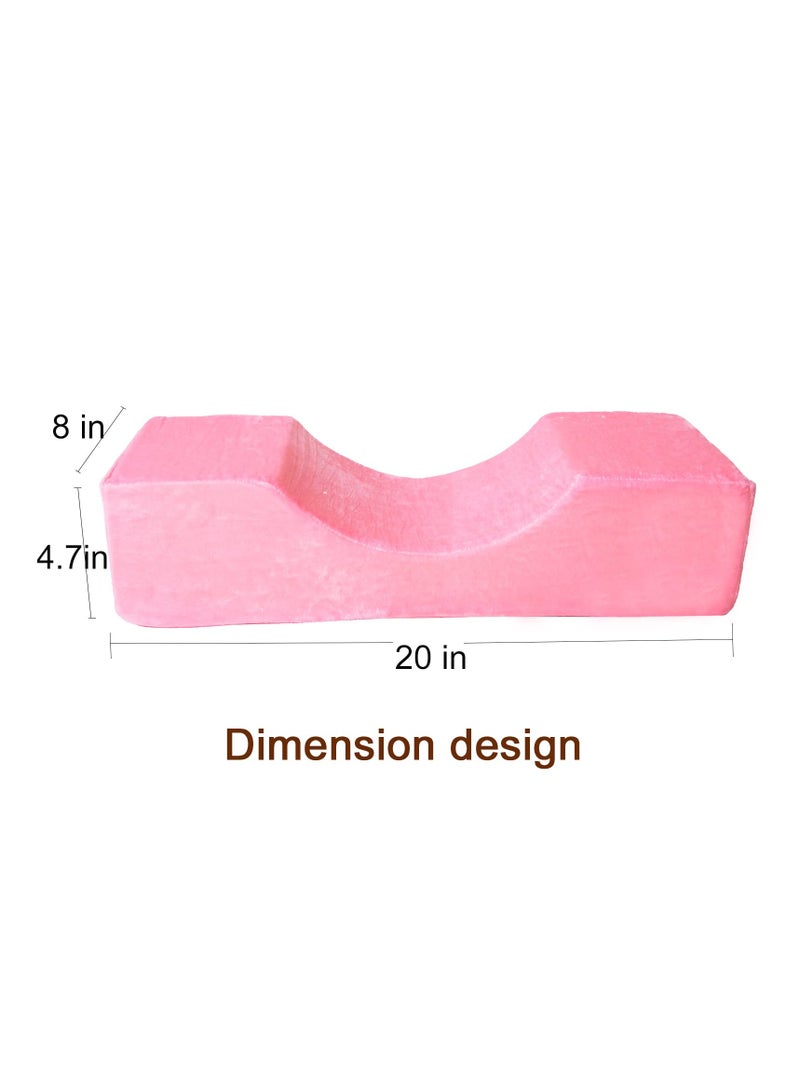 Excefore Eyelash Pillow for Lash Extensions, Luxurious Velvet Beauty Memory U-Shaped Sponge Pillow, Neck Pillows Suitable for Beauty Salon Grafting Salon to Provide Cervical Pillow Support Protection  - Image 4