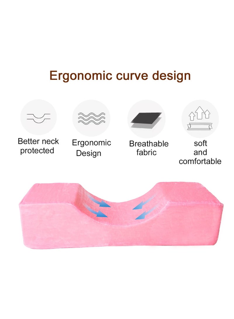 Excefore Eyelash Pillow for Lash Extensions, Luxurious Velvet Beauty Memory U-Shaped Sponge Pillow, Neck Pillows Suitable for Beauty Salon Grafting Salon to Provide Cervical Pillow Support Protection  - Image 5