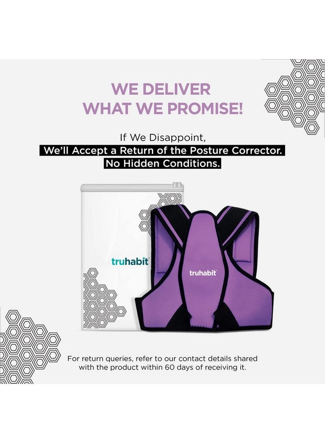 TruHabit Posture Corrector For Women | Back Support Belt For Back Pain, Posture Belt & Shoulder Belt For Women | Back Straight Belt & Posture Corrector Belt, Back Posture Corrector For Women(1 Unit) - Image 2