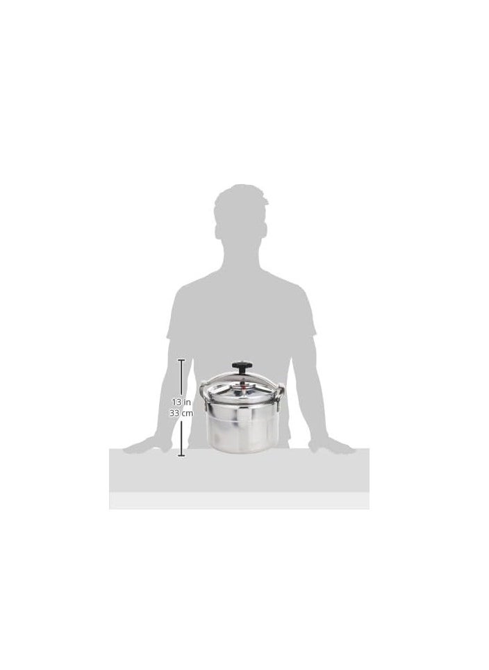 Homemaker Aluminium Pressure Cooker 26cm - 10 Liter Capacity - Silver  - Image 4