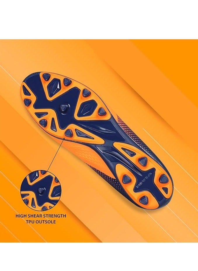 Nivia Ashtang Football Stud | TPU Sole with PU Synthetic Leather | 4 UK/ 5 US / 38 EU | A Moulded Removable EVA | Pre-Molded TPU Light Weight Insole | Ideal for Hard and Grassy Surfaces - Image 3