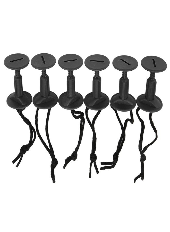 Qinlorgo Surfboard Rope Plug, 6pcs Nylon Plastic Surfboard Leash Rope Plug with Detachable Slots, for Soft Foam Surfboards, Body Panels, Stand Up Paddles - Image 1