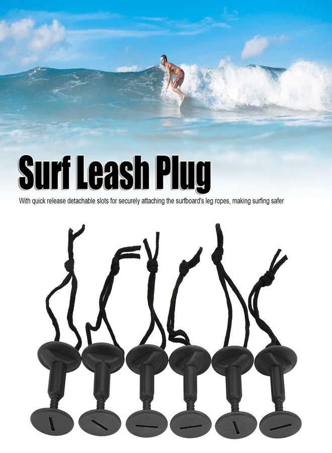 Qinlorgo Surfboard Rope Plug, 6pcs Nylon Plastic Surfboard Leash Rope Plug with Detachable Slots, for Soft Foam Surfboards, Body Panels, Stand Up Paddles - Image 2