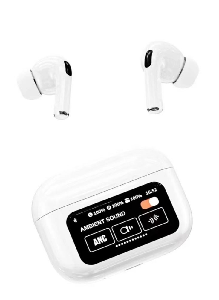 A9 PRO شاشة تعمل باللمس Anc سماعة أذن لاسلكية Tws إلغاء الضوضاء سماعة أذن بلوتوث 5.4 HiFi جودة سماعة رأس