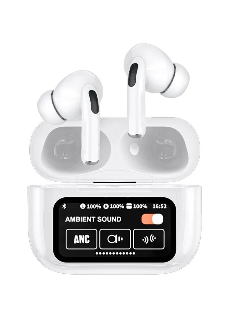 A9 PRO شاشة تعمل باللمس Anc سماعة أذن لاسلكية Tws إلغاء الضوضاء سماعة أذن بلوتوث 5.4 HiFi جودة سماعة رأس