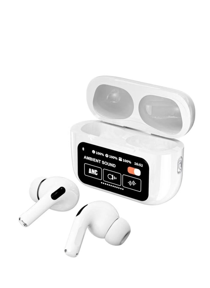 A9 PRO شاشة تعمل باللمس Anc سماعة أذن لاسلكية Tws إلغاء الضوضاء سماعة أذن بلوتوث 5.4 HiFi جودة سماعة رأس
