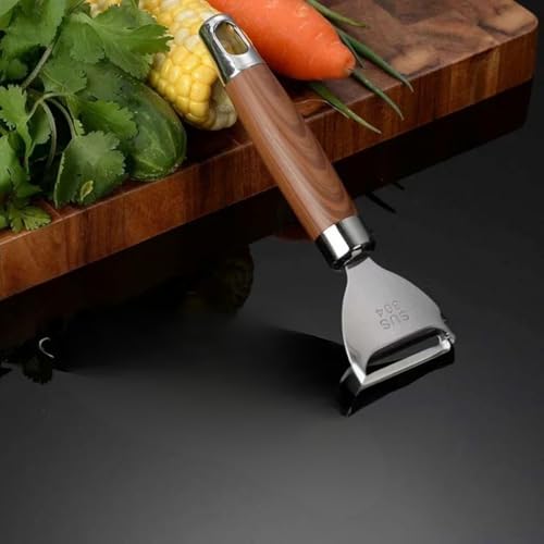 DANSR Swiss Made Stainless Steel Julienne Vegetable Peeler Multi-Functional Dual-Edge Blade, Stylish Kitchen Tool Fruit & Veggie Shredder Slicer and Grater for Potato Peeler, Vegetable Slicer - Image 2