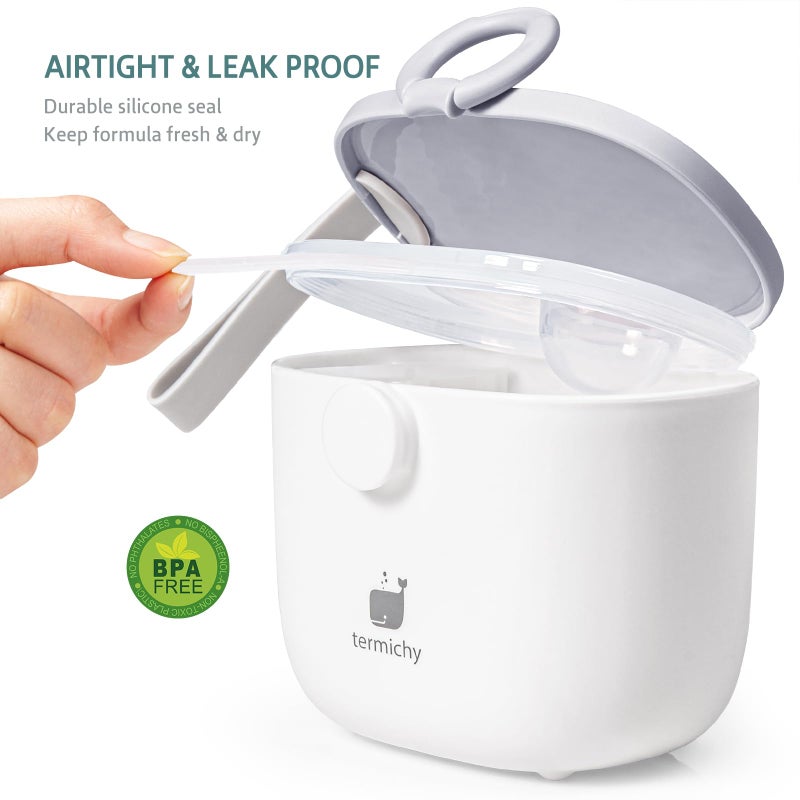 Termichy Baby Formula Dispenser, Portable Formula Dispenser Container with Scoop and Carry Handle for Travel Outdoor Activities for Baby Infant, 500ml - Image 3
