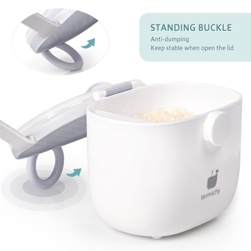 Termichy Baby Formula Dispenser, Portable Formula Dispenser Container with Scoop and Carry Handle for Travel Outdoor Activities for Baby Infant, 500ml - Image 5