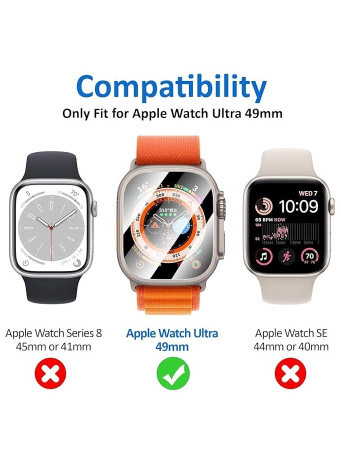 Muzz Apple Watch Ultra 2 Matte Screen Protector Anti-fingerprint Anti-Fog Ceramic Screen Film (Not a Tempered Glass) 49mm - Image 2