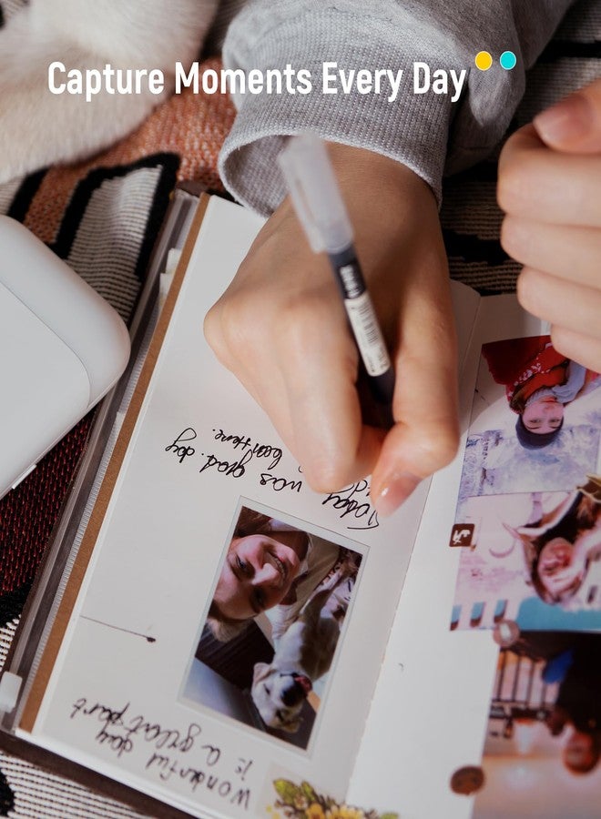 ليين ورق طباعة الصور Liene Zink، مقاس 2×3 بوصة، 50 ورقة، ورق طباعة صور فاخر مع ظهر لاصق، مقاوم للماء، مقاوم للتلطخ، مقاوم للتمزق، ورق طباعة صور فوري متوافق مع طابعة الصور Liene مقاس 2×3 بوصة وسجل القصاصات - Image 4