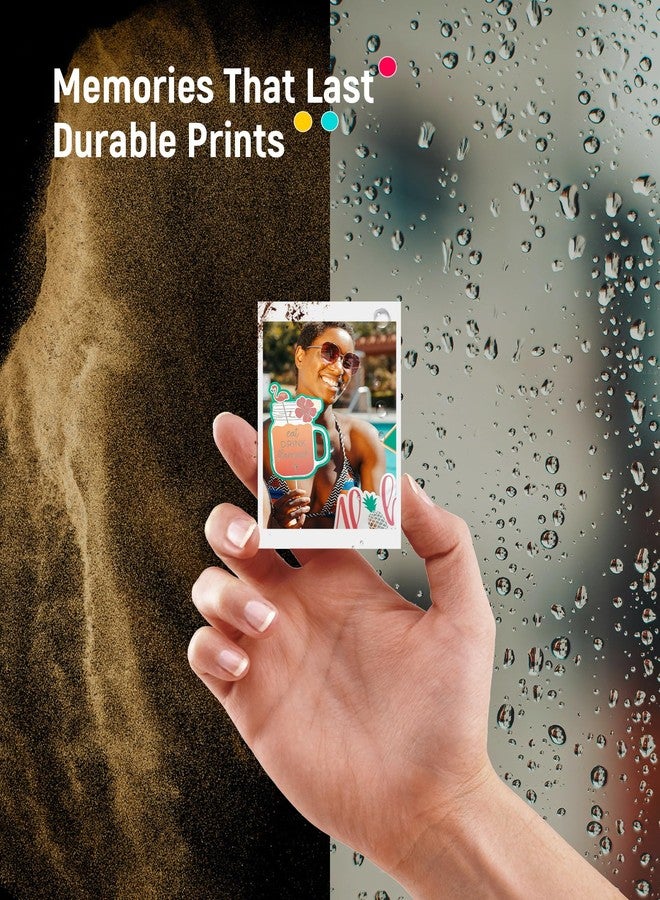 ليين ورق طباعة الصور Liene Zink، مقاس 2×3 بوصة، 50 ورقة، ورق طباعة صور فاخر مع ظهر لاصق، مقاوم للماء، مقاوم للتلطخ، مقاوم للتمزق، ورق طباعة صور فوري متوافق مع طابعة الصور Liene مقاس 2×3 بوصة وسجل القصاصات - Image 5