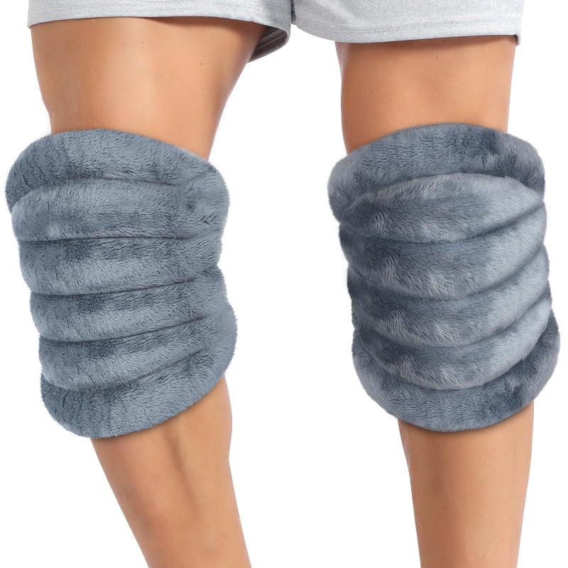 Atsuwell Microwave Heating Pad for Knees Microwavable Heated Knee Wrap for Elbow Cramps Muscle Joint Knee Heating Pad Microwavable Warm Compression 2 Packs