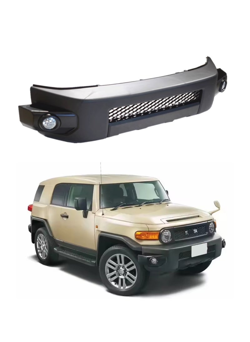 Front Bumper for Toyota FJ Cruiser 2007+ – TRD Style Heavy-Duty Off-Road Bumper with Finisher (Without Lights), Front Protection Guard - Image 5