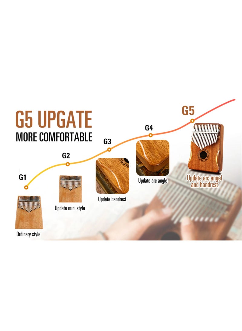 21 Key Kalimba Thumb Piano, Traditional Standard Thumb Piano, Perfect Gift Upgraded version