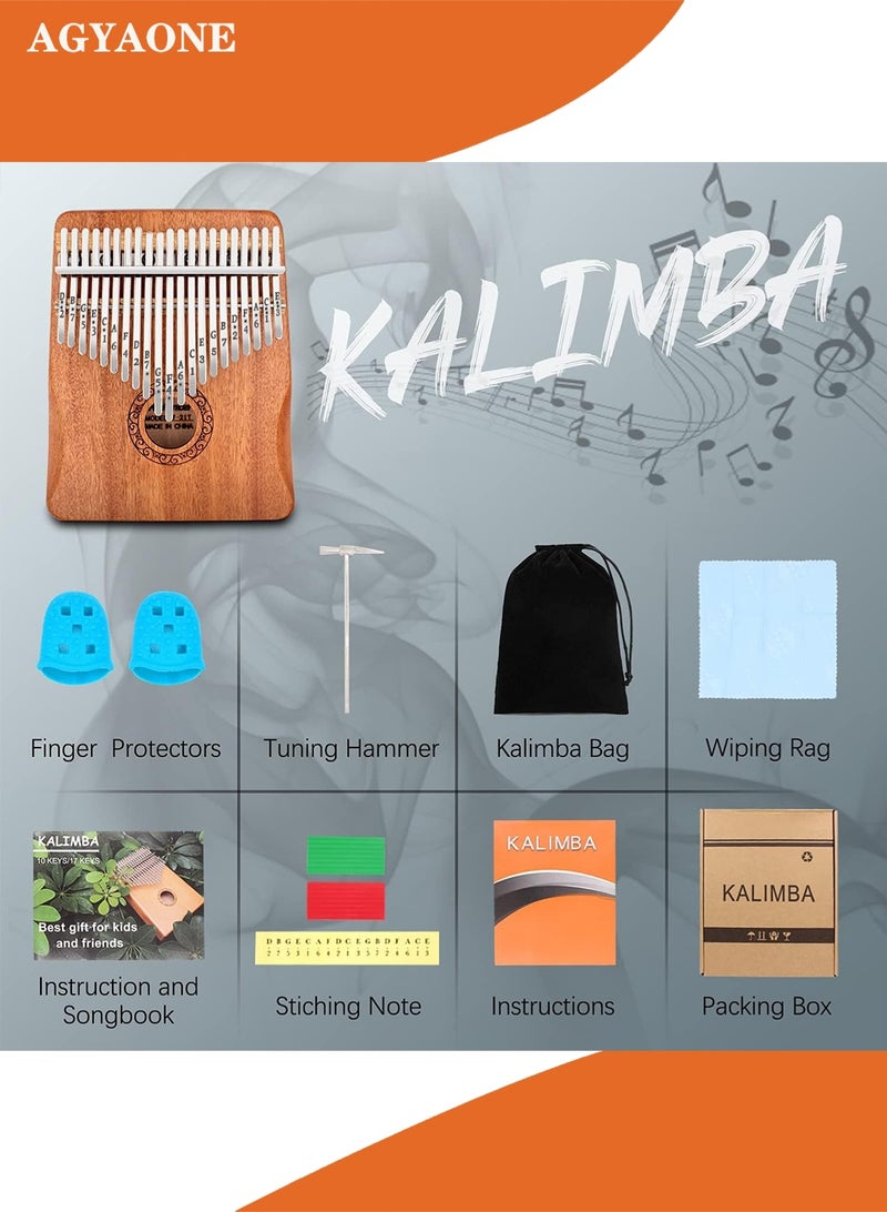 أجياون 21 مفتاح بيانو كاليمبا بيانو الإبهام، بيانو الإبهام القياسي التقليدي، هدية مثالية - Image 5