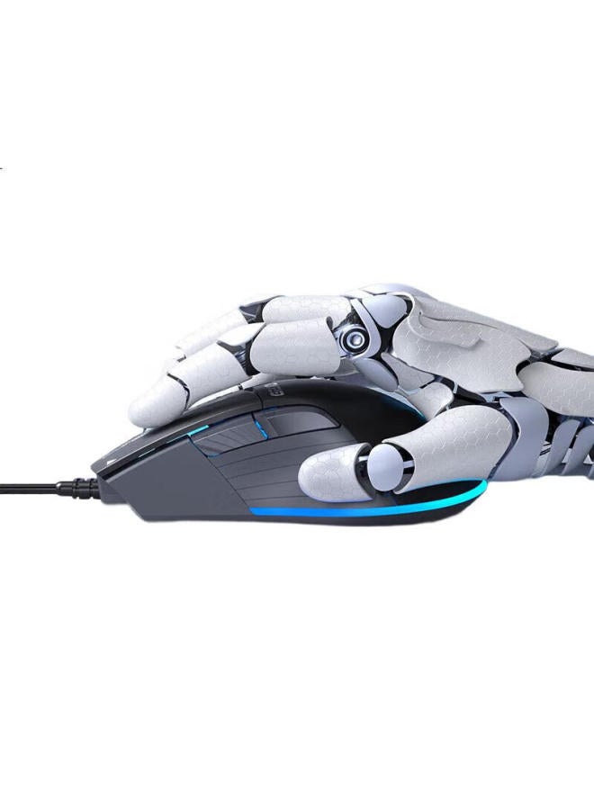 HP G210 Wired Gaming Mouse With Macro Programming For Lol And Pubg, Notebook Desktop Mouse, Milk Tea Color With Light And Sound - Image 2