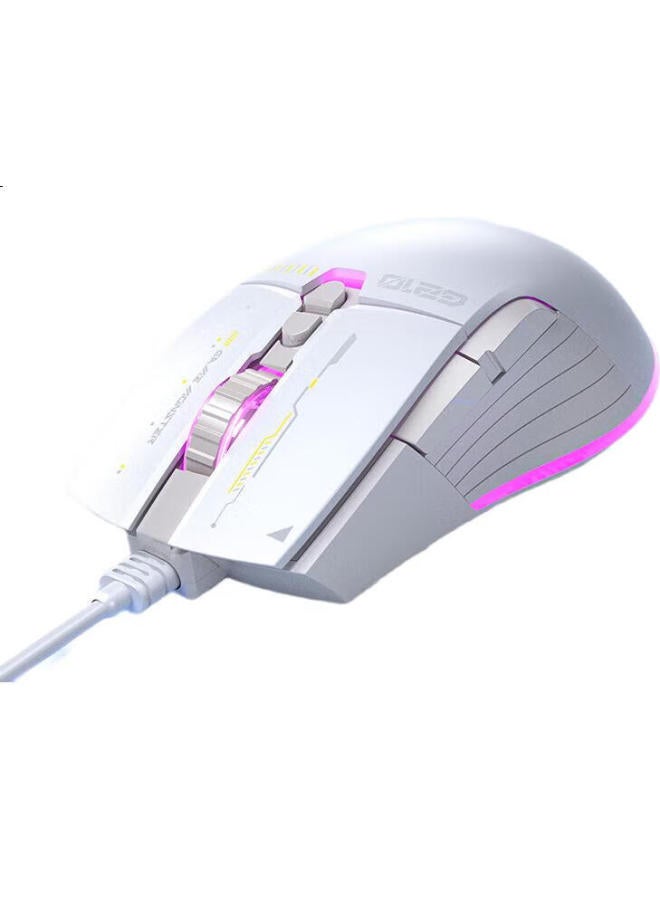 HP G210 Wired Gaming Mouse With Macro Programming For Lol And Pubg, Notebook Desktop Mouse, Milk Tea Color With Light And Sound - Image 1