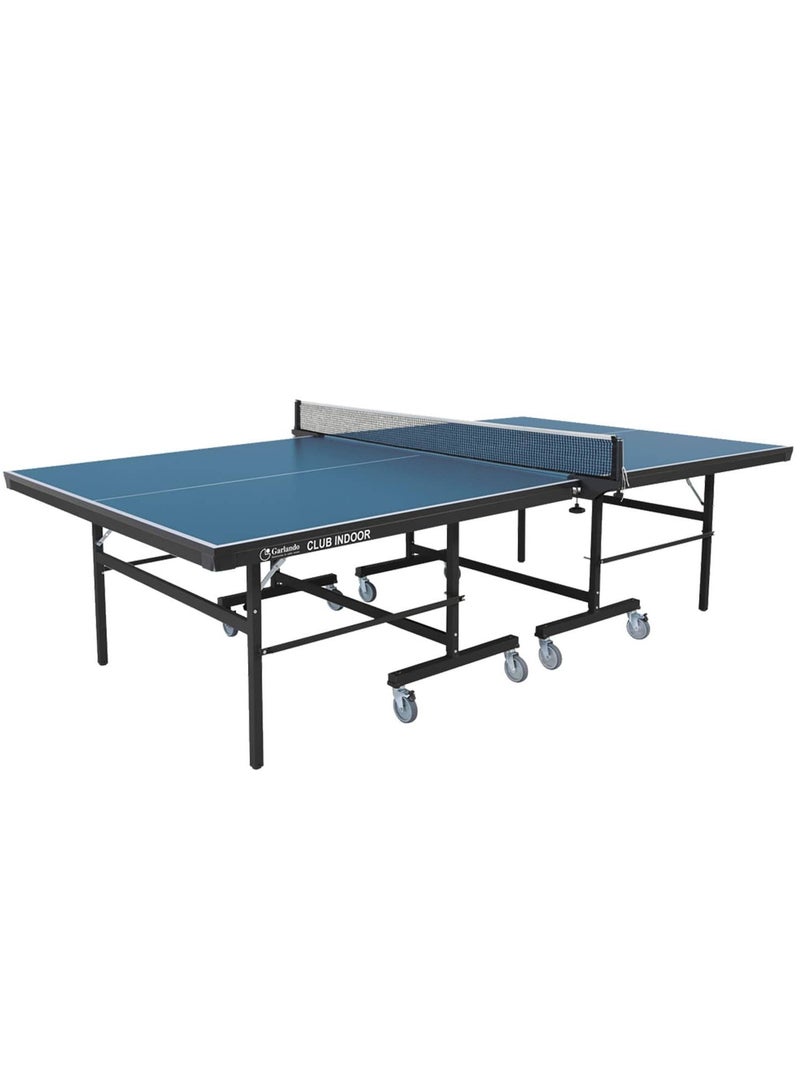 Garlando Club Indoor Tt Table With Wheels Blue Top - Image 1