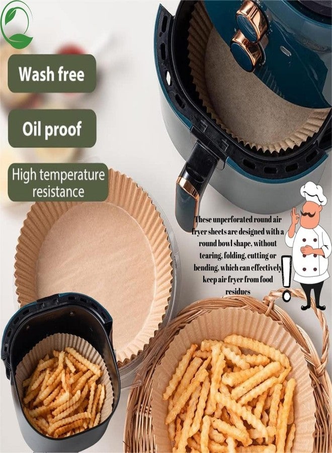 JAY EMPIRE Air Fryer Paper [100 Pieces], JAY EMPIRE Disposable Paper Liners Round Parchment Pad Non-Stick Silicone Papers Oil Resistant for Air Fryer - Image 4