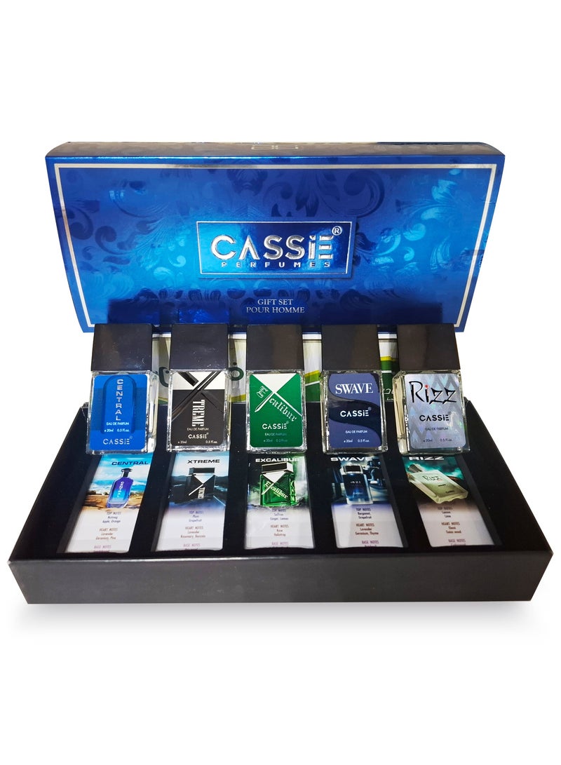 كاسي مجموعة هدايا من عطور للرجال والنساء، 10 قطع، 20 مل لكل منها من عطور CASSiE - Image 3