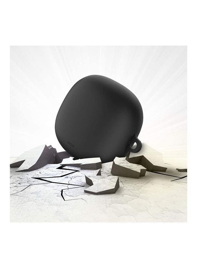 Loquat Protective Case Cover with Carabiner Compatible with Anker Soundcore Liberty Air 2 Pro Black - Image 2