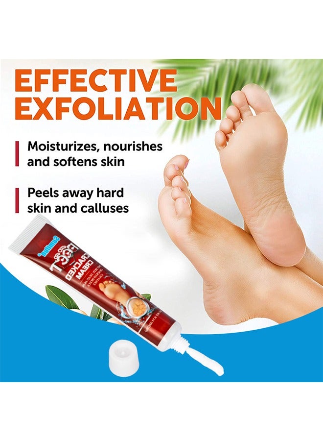 سوميفون كريم متصدع القدمين ، كريم مرطب مضاد للتشقق للقدمين واليدين ، كريم متصدع للقدمين ، كريم إصلاح القدم للكعب الجاف المتصدع ، مرهم شفاء الجلد ، يعزز مستويات الرطوبة على الفور ، يقوي حاجز البشرة 20 جرام - Image 2