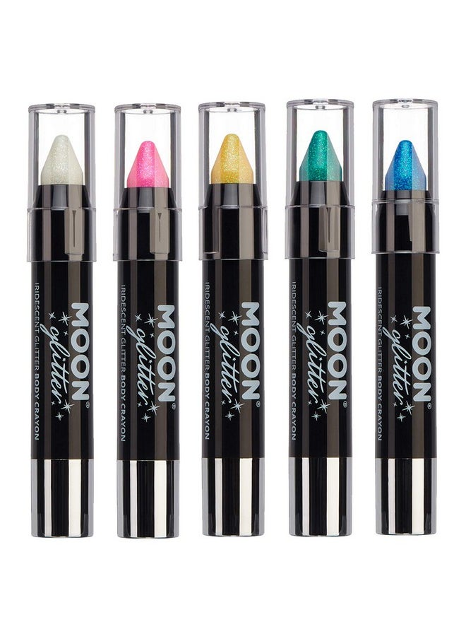 Moon Glitter - Iridescent Glitter Paint Stick/Body Crayon Makeup For The Face & Body By Moon Glitter 0.12Oz Set Of 5 - Image 1