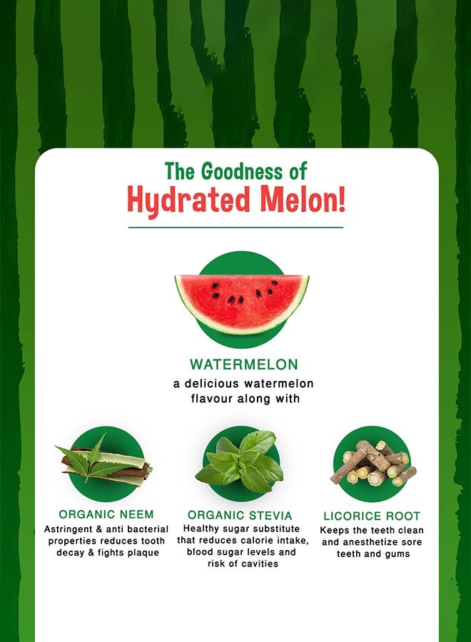 Dabur معجون أسنان بنكهة البطيخ مع فرشاة أسنان ناعمة - Image 4