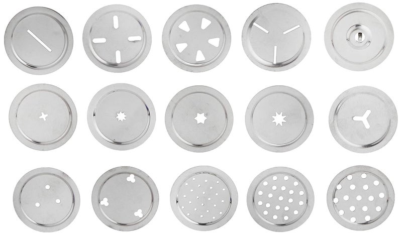 Orbica Stainless Steel Kitchen Press with 15 Different Types of Jalies Sev MakerIdiyappam PressMurruku MachineNoodleNamkeen PressGathiya Maker - Image 4