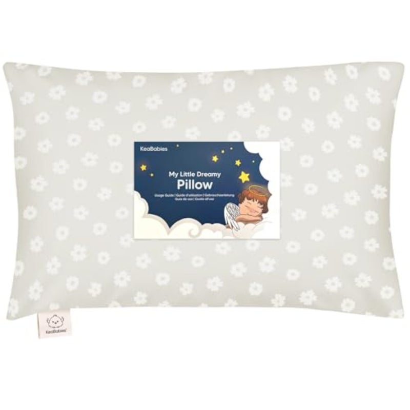 Toddler Pillow with Pillowcase, 13x18 My Little Dreamy Pillow Meadow Travel Bed Pillow for Sleep, Organic Cotton Small Pillowcase, Soft, Breathable, Machine Washable, Toddlers 2-5 years old - Image 1