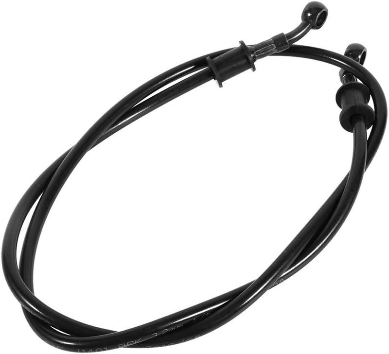 Ejoyous Universal Oil Hose Line Motorcycle Braided Steel Brake Clutch Oil Line Gas Fuel Line PVC Hose for Bikes Enduro Motocross Street Bikes Black (600 mm) - Image 2