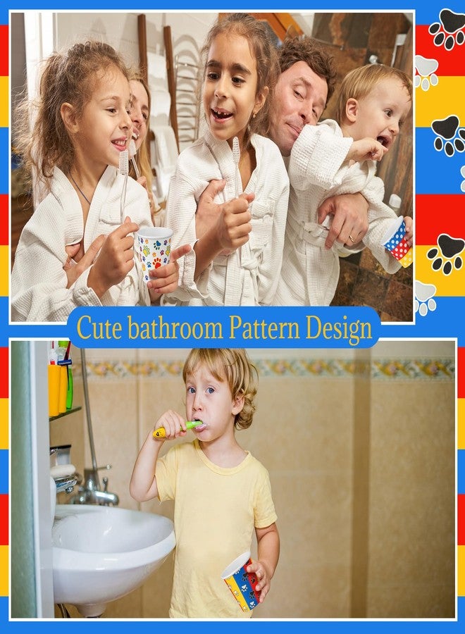 Marspark 600 Pack 3 oz Bathroom Paper Cups Mini Small Disposable Mouthwash Rinse Paper Cups for Kids Home Bathroom Party Picnic Barbecue Travel Event Pup Hospital Doctor Nurse Office(Dog Paw) - Image 3