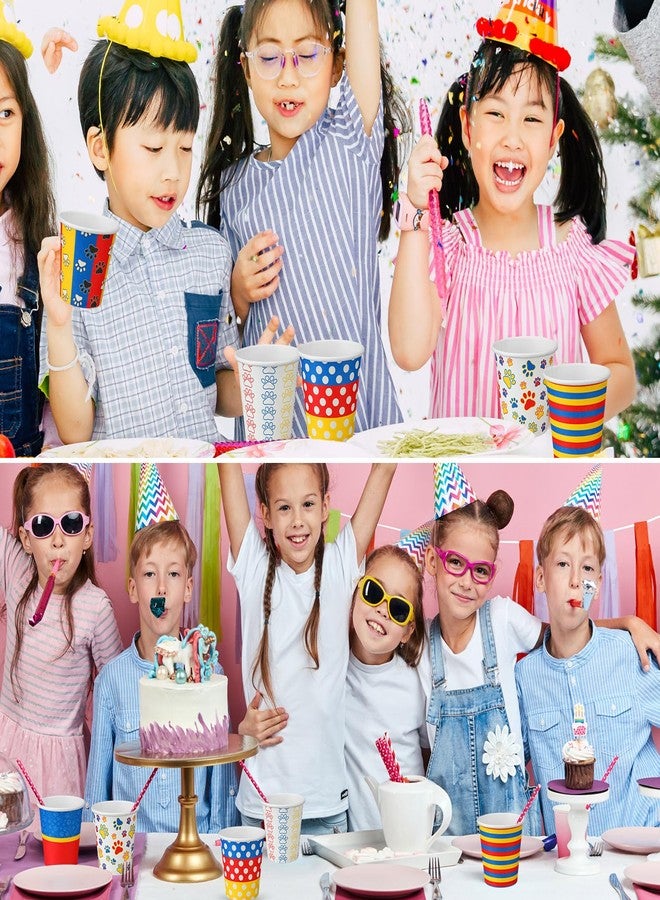 Marspark 600 Pack 3 oz Bathroom Paper Cups Mini Small Disposable Mouthwash Rinse Paper Cups for Kids Home Bathroom Party Picnic Barbecue Travel Event Pup Hospital Doctor Nurse Office(Dog Paw) - Image 5