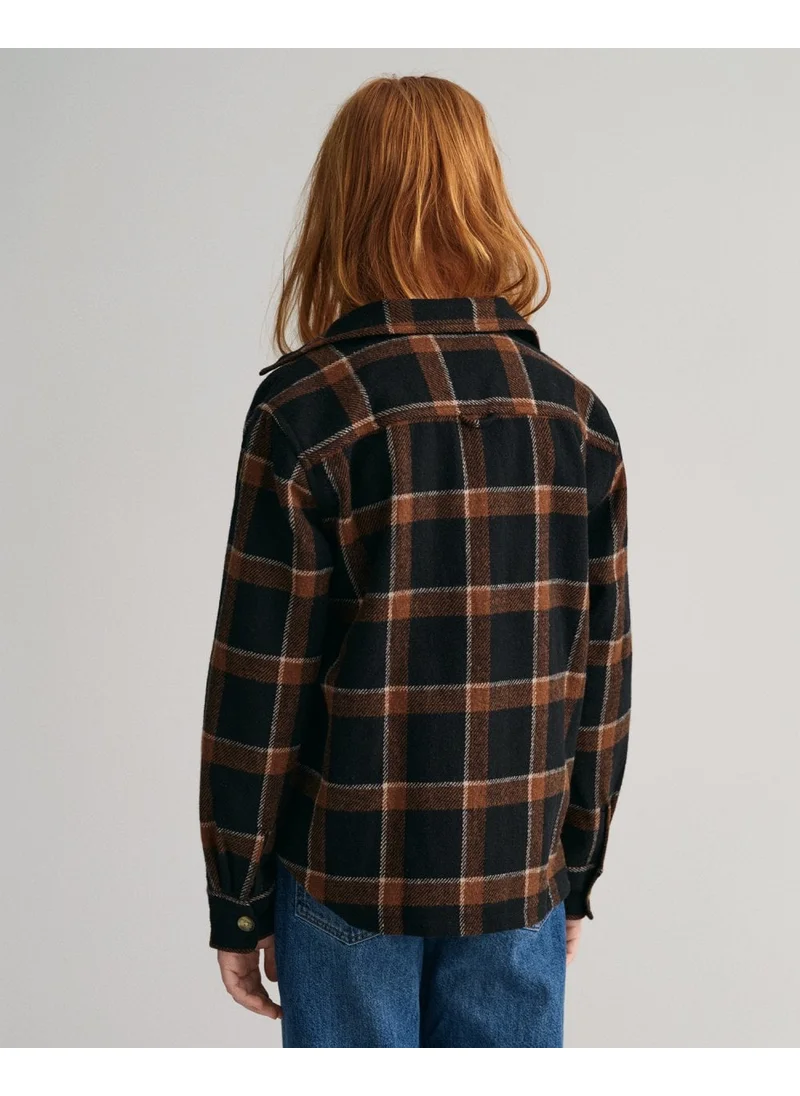 GANT Gant Teens Shield Checked Overshirt