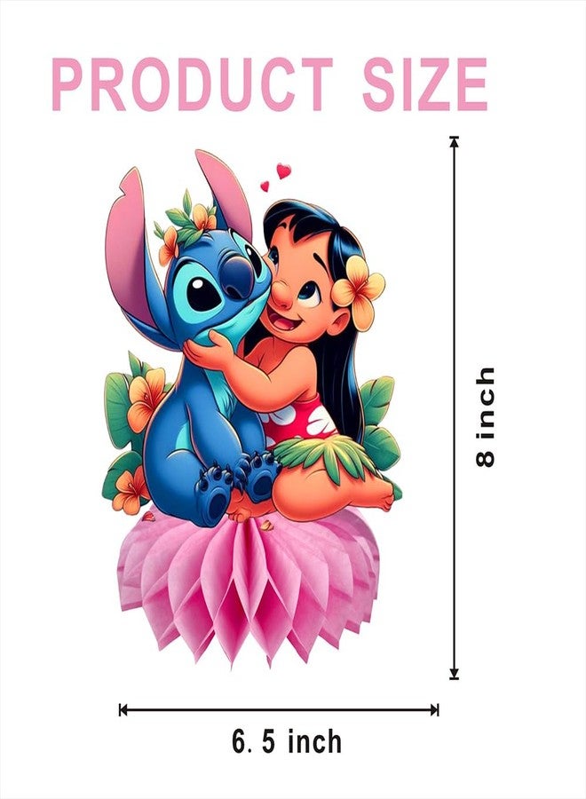 ARHAVI 8Pcs Stitch Table Centerpiece Double Side Design Birthday Party Supplies for Kids Party Table Decorations - Image 4