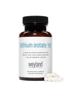Weyland Brain Nutrition : Lithium Orotate 10Mg (1 Bottle) 60 Vegetarian Capsules Lithium Supplement Supports Healthy Mood Behavior Memory And Wellness  - Image 5